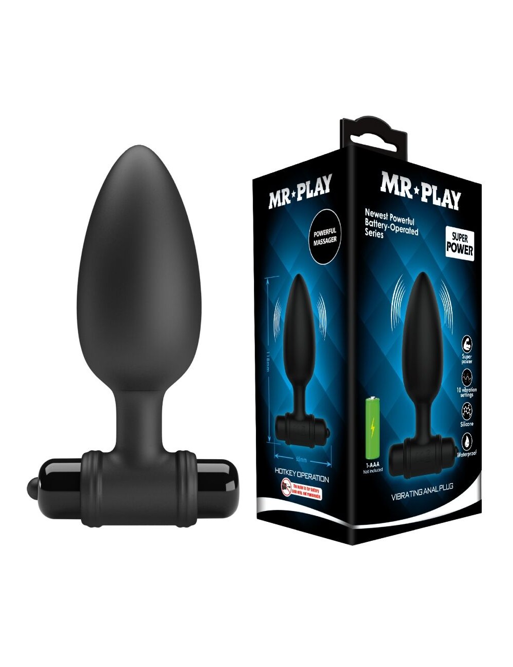 MR PLAY - SUPER POWER ANAL PLUG MIT VIBRATION