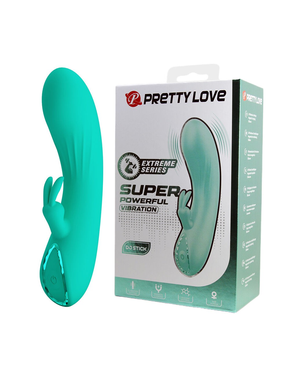 PRETTY LOVE - DJ STICK G-SPOT TÜRKIS VIBRATOR