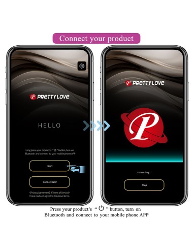 PRETTY LOVE - DORA UNSICHTBARER VIBRATOR MIT KOSTENLOSER APP