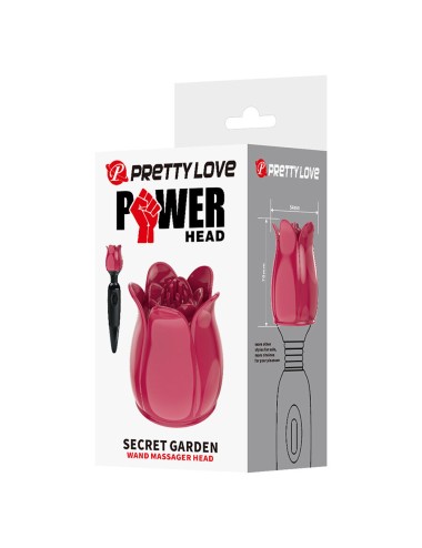 PRETTY LOVE - SECRET GARDEN PINK MASSAGEKOPF