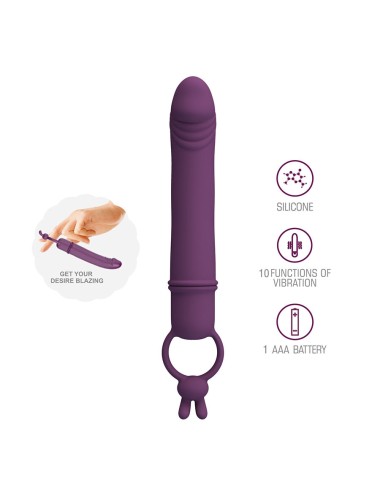 PRETTY LOVE - CORA VIBRATOR PENISFORM MIT WIDERSTANDSRING
