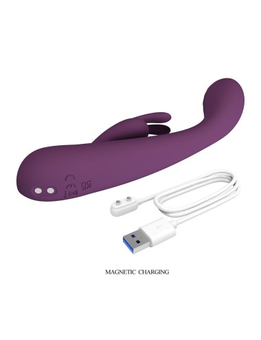 PRETTY LOVE - EMMA RABBIT LILA VIBRATOR MIT STIMULATOR