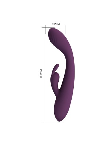 PRETTY LOVE - EMMA RABBIT LILA VIBRATOR MIT STIMULATOR