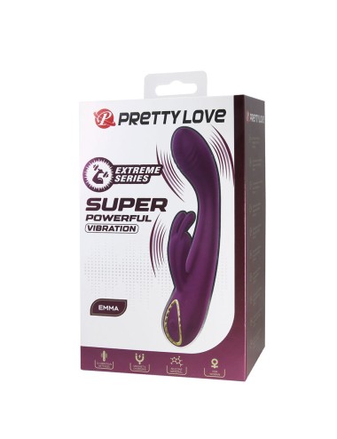 PRETTY LOVE - EMMA RABBIT LILA VIBRATOR MIT STIMULATOR