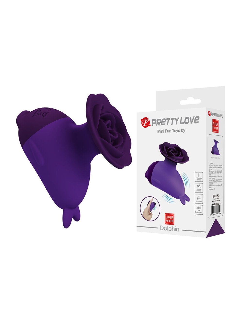 PRETTY LOVE - DOLPHIN MINI VIBRATOR MIT CLIP