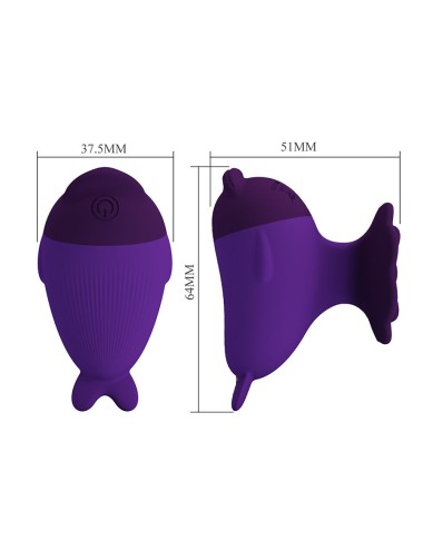 PRETTY LOVE - DOLPHIN MINI VIBRATOR MIT CLIP