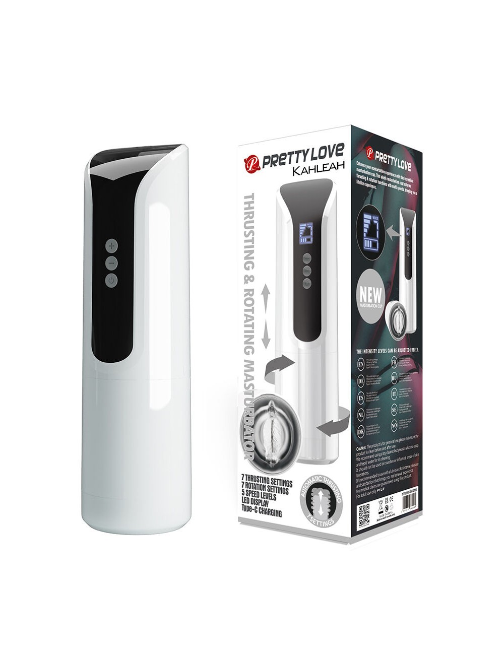PRETTY LOVE - KAHLEAH MASTURBATOR MIT DRUCK- UND ROTATIONSFUNKTION