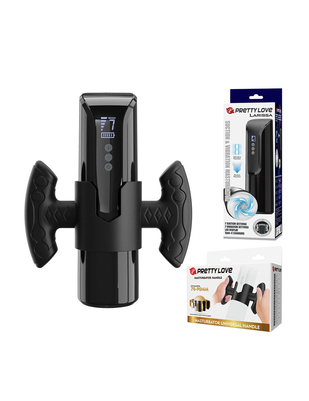 PRETTY LOVE - LARISSA SAUGFUSSTROMBATOR MIT VIBRATION + UNTERSTÜTZUNG