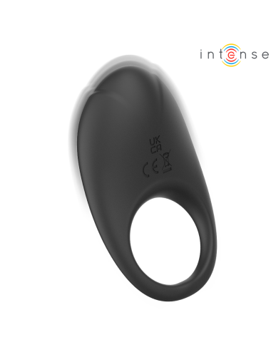INTENSE - MERLOTTE ANILLO VIBRADOR CON ESTIMULACIÓN DE CLÍTORIS NEGRO