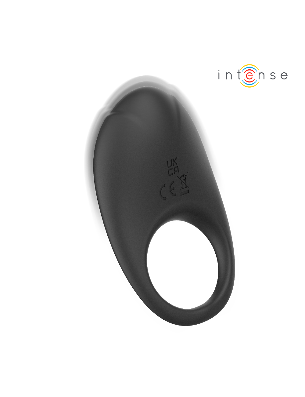 INTENSE - MERLOTTE ANILLO VIBRADOR CON ESTIMULACIÓN DE CLÍTORIS NEGRO