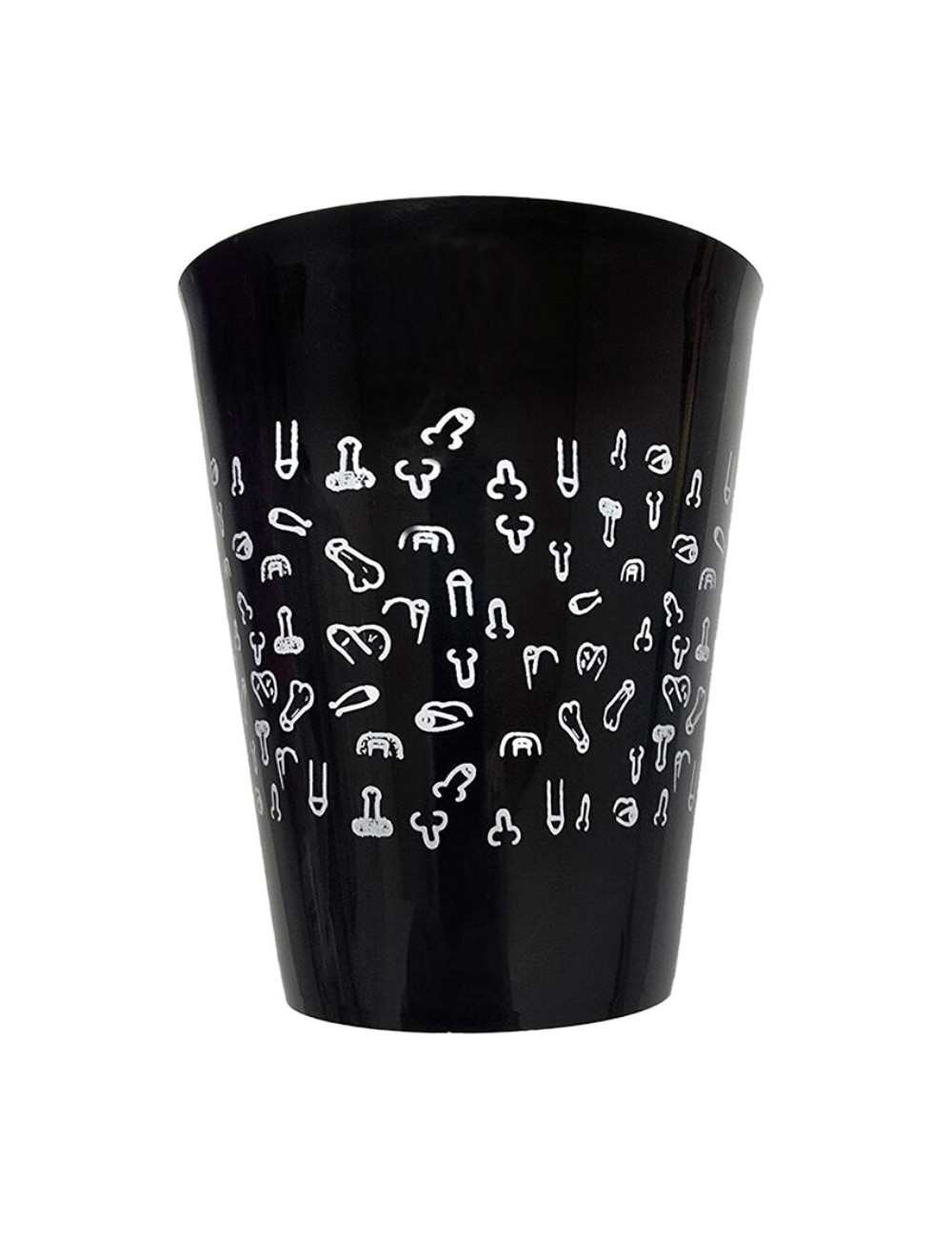 DIABLO PICANTE - SCHWARZE TASSE 500 ML MIT WEISSEN PENISSEN