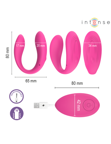 INTENSE - NORA VIBRATIONSKLEMMENSTIMULATOR PINK