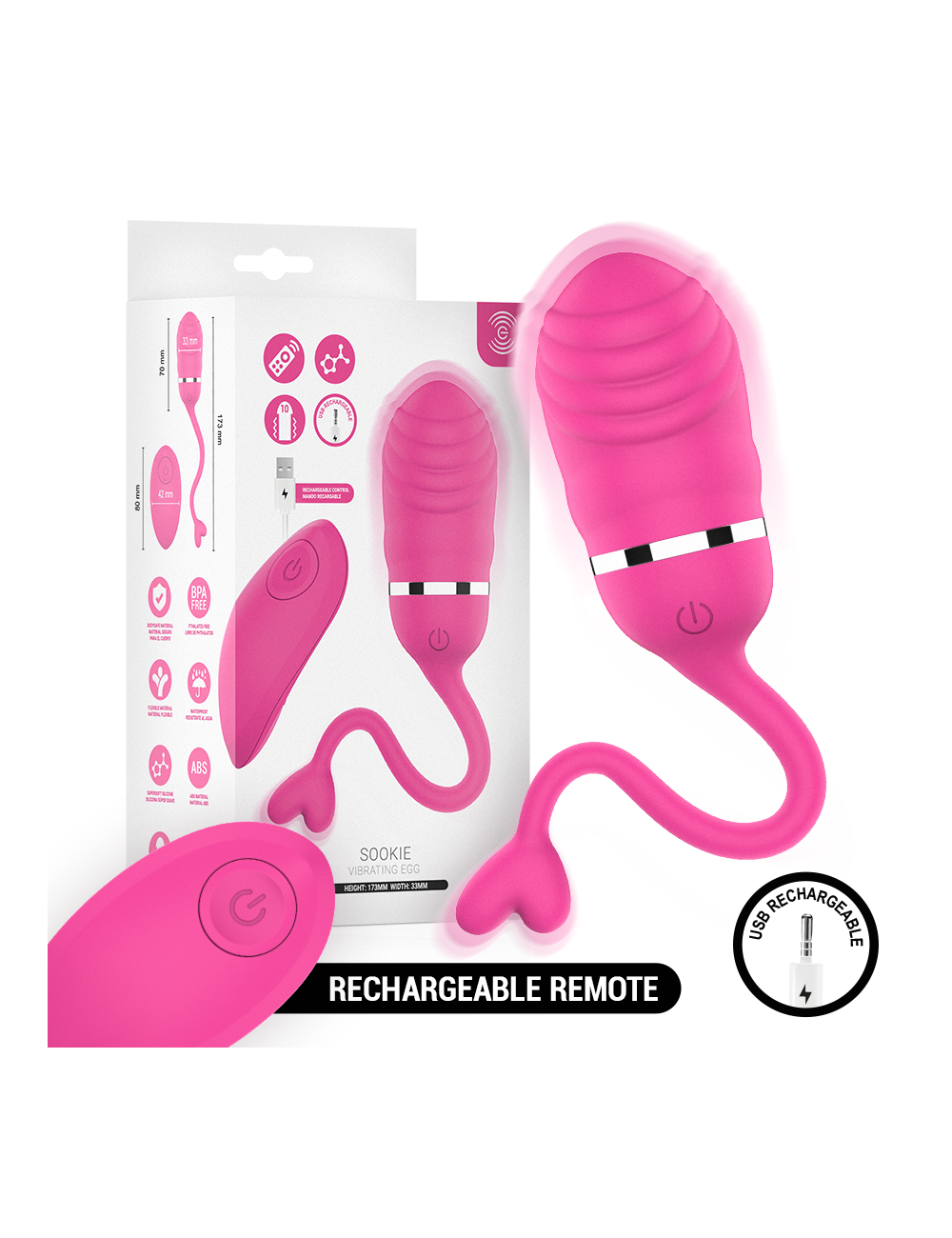 INTENSE - SOOKIE FERNBEDIENUNGS-VIBRATIONSEI ROSA