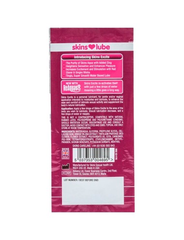 SKINS - EXCITE Gleitmittel auf Wasserbasis