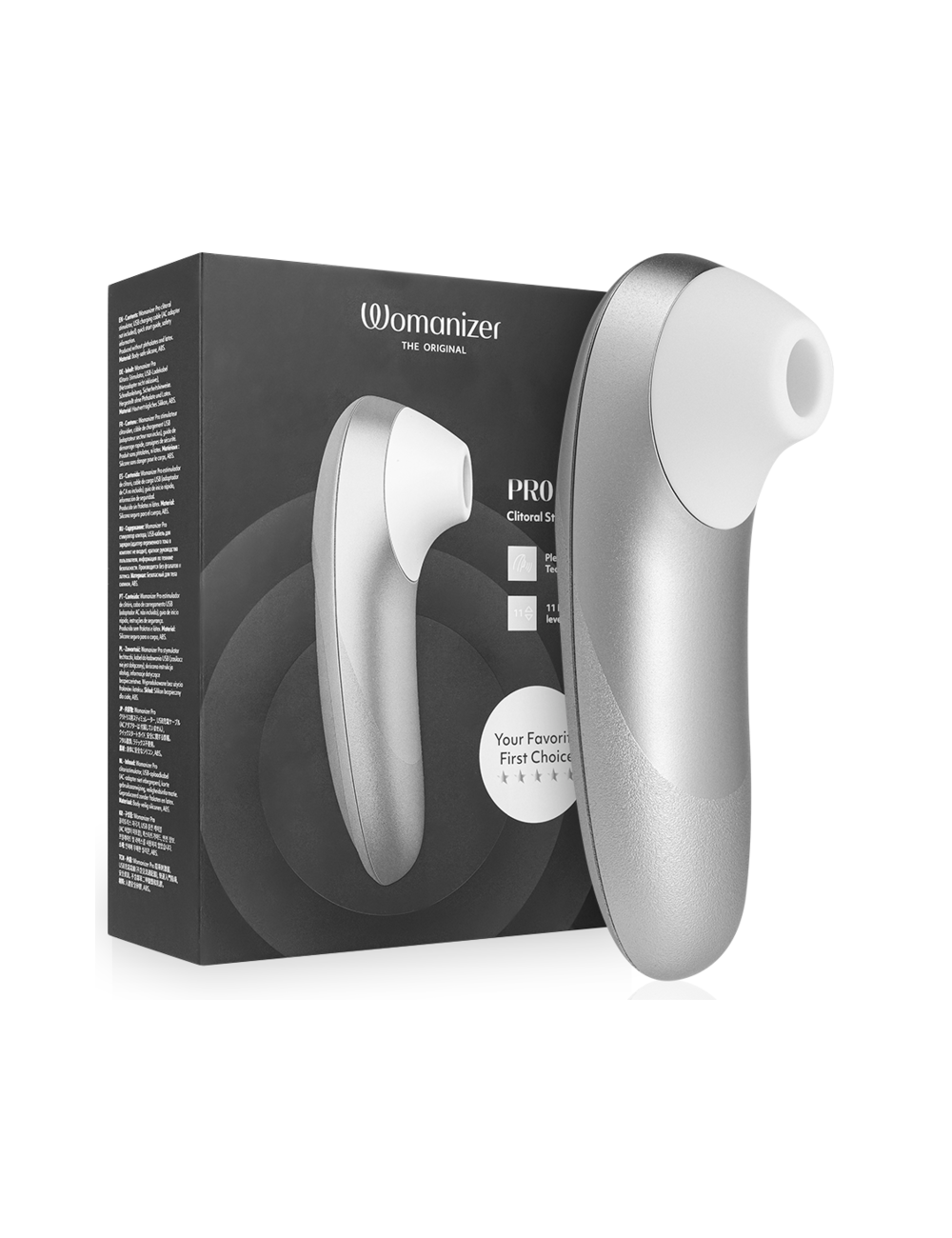 WOMANIZER - PRO VIBRANT KLITORALSTIMULATOR SILBERGRAU