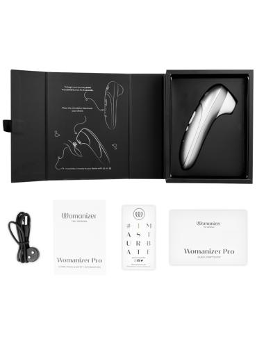 WOMANIZER - PRO VIBRANT KLITORALSTIMULATOR SILBERGRAU