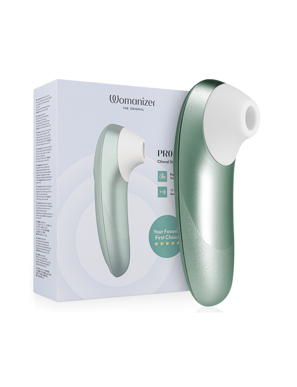 WOMANIZER - PRO VIBRANT KLITORALSTIMULATOR SALBEIGRÜN