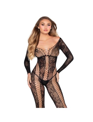 LEG AVENUE - 89369 NETZ- UND SPITZEN-JUMPSUIT