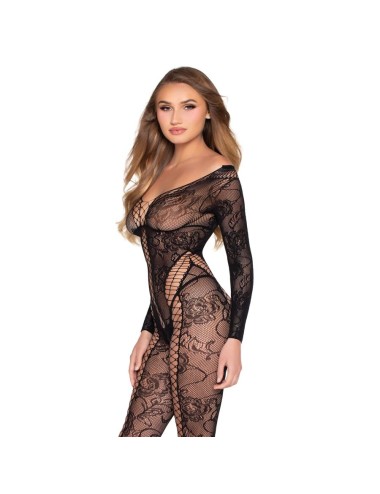LEG AVENUE - 89369 NETZ- UND SPITZEN-JUMPSUIT