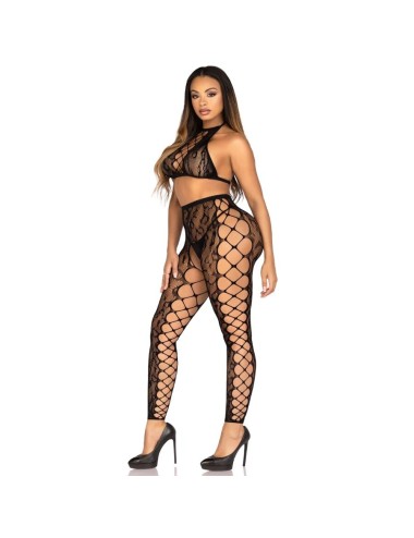 LEG AVENUE - 89372 CROP-TOP- UND SCHRITTLOSE STRUMPFHOSE