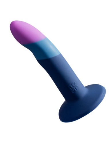 ROMP - PICCOLO SILIKONDILDO MIT DREIFARBIGEM SAUGAUFFANG 14 CM