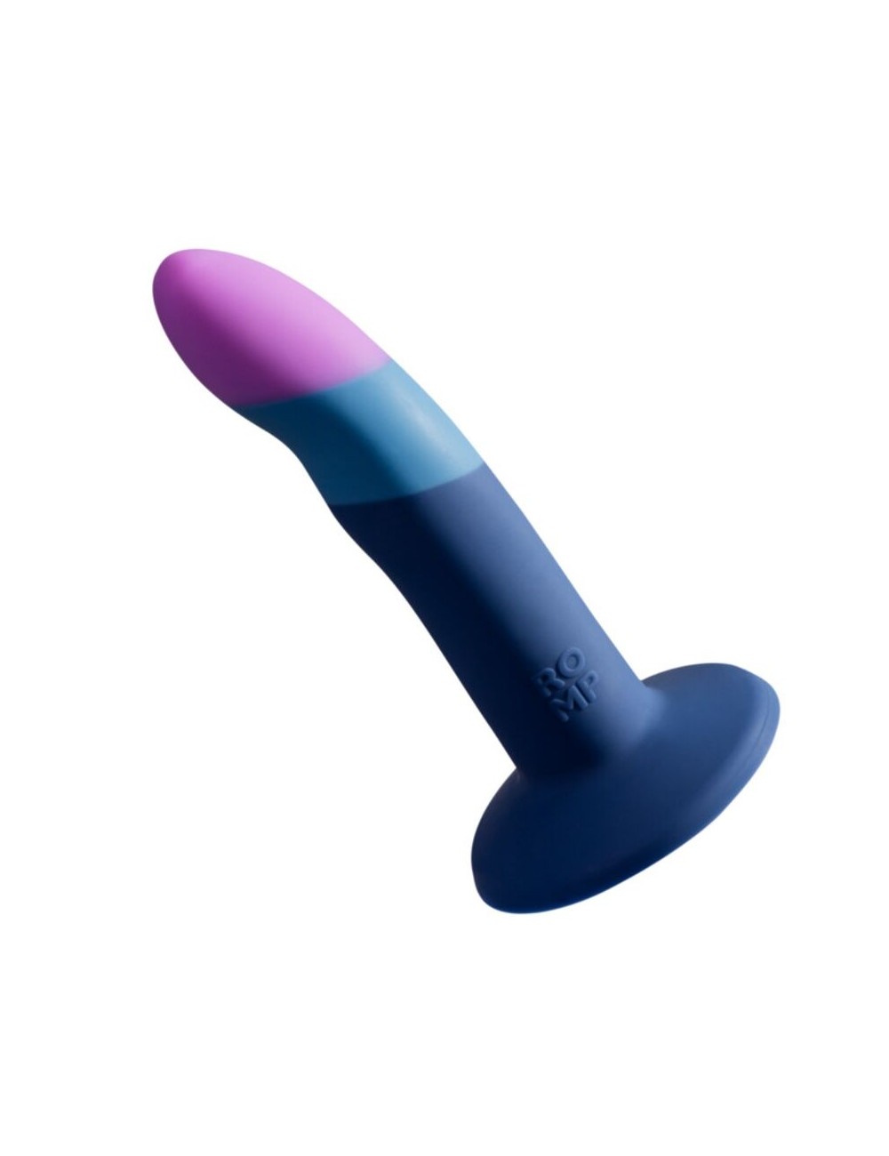 ROMP - PICCOLO SILIKONDILDO MIT DREIFARBIGEM SAUGAUFFANG 14 CM