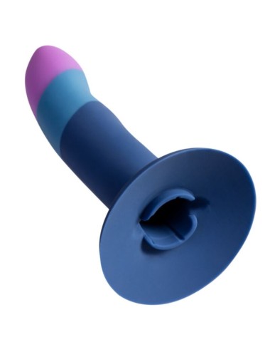 ROMP - PICCOLO SILIKONDILDO MIT DREIFARBIGEM SAUGAUFFANG 14 CM