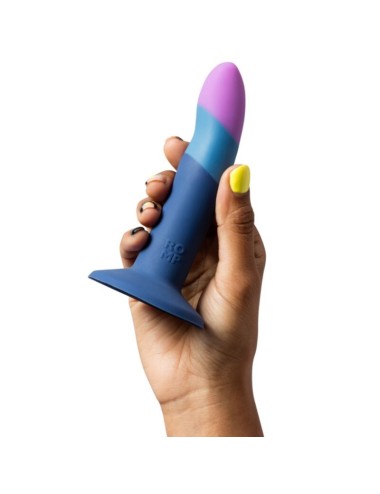 ROMP - PICCOLO SILIKONDILDO MIT DREIFARBIGEM SAUGAUFFANG 14 CM