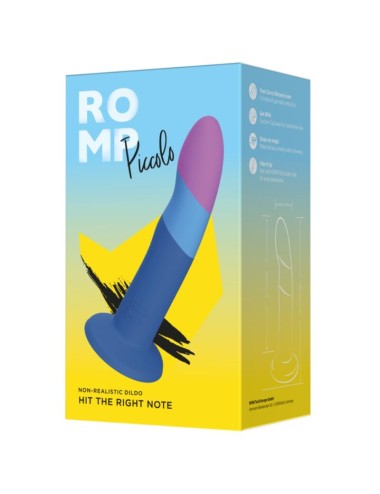 ROMP - PICCOLO SILIKONDILDO MIT DREIFARBIGEM SAUGAUFFANG 14 CM