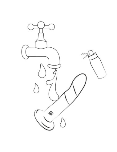 ROMP - PICCOLO SILIKONDILDO MIT DREIFARBIGEM SAUGAUFFANG 14 CM