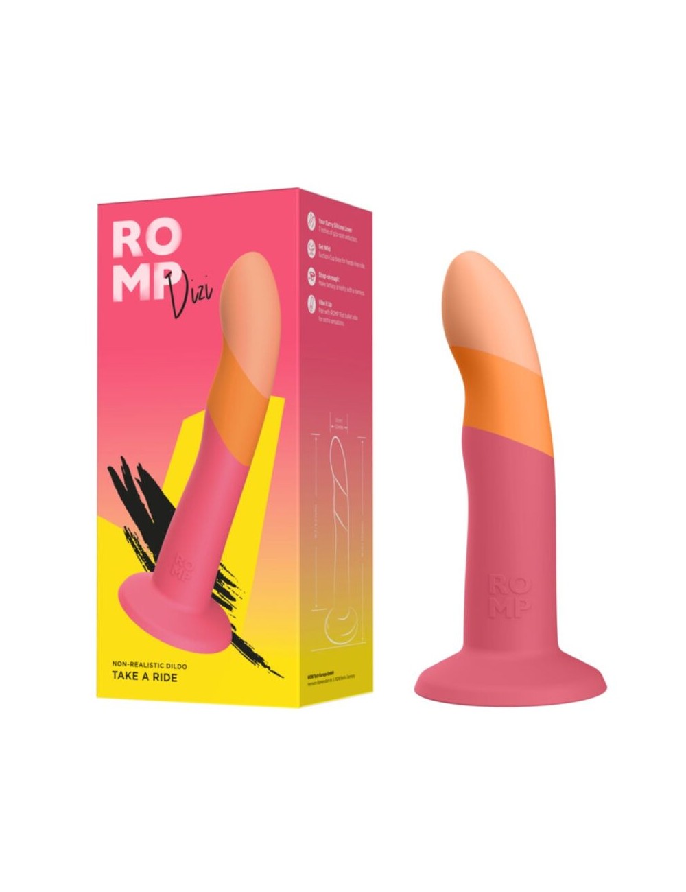 ROMP - DIZI Silikon-Dildo mit Saugnapf