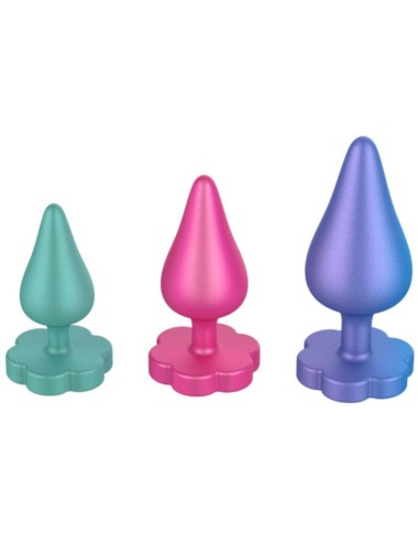 ROMP - LUSTER ANAL TRAININGSSET S/M/L MIT BLUMENFÖRMIGER BASIS