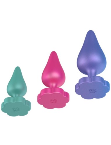 ROMP - LUSTER ANAL TRAININGSSET S/M/L MIT BLUMENFÖRMIGER BASIS