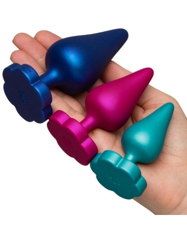 ROMP - LUSTER ANAL TRAININGSSET S/M/L MIT BLUMENFÖRMIGER BASIS