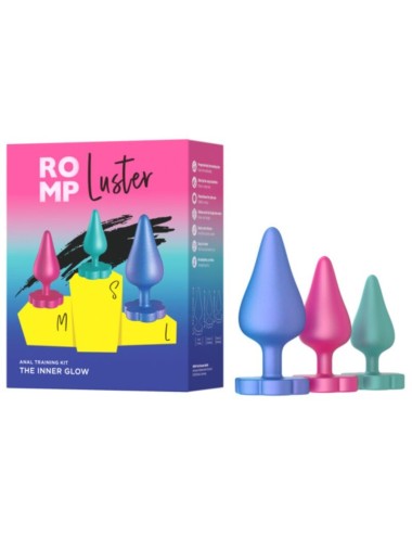 ROMP - LUSTER ANAL TRAININGSSET S/M/L MIT BLUMENFÖRMIGER BASIS