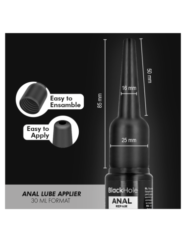 BLACK HOLE - ANALGLEITMITTELAPPLIKATOR, GRÖSSE S, 30 ML
