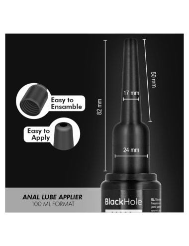 BLACK HOLE - ANALGLÄTTUNGSMITTEL-APPLIKATOR, GRÖSSE L, 100 ML