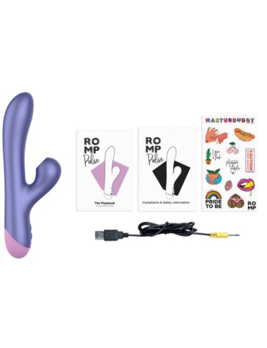 ROMP - PULSE RABBIT DUAL G-PUNKT VIBRATOR ELEKTRISCH BLAU