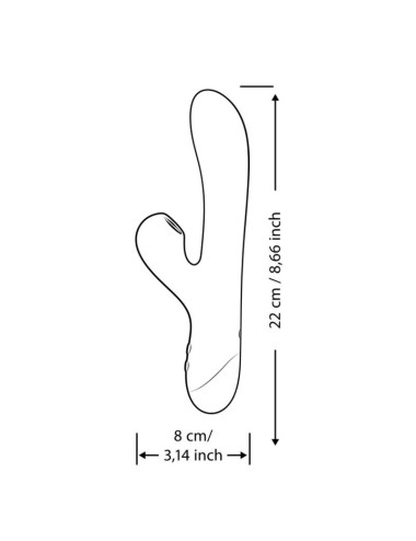 ROMP - PULSE RABBIT DUAL G-PUNKT VIBRATOR ELEKTRISCH BLAU