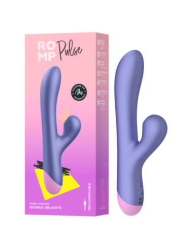 ROMP - PULSE RABBIT DUAL G-PUNKT VIBRATOR ELEKTRISCH BLAU