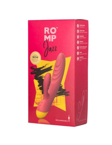 ROMP - JAZZ WIEDERAUFLADBARER HASENVIBRATOR ROT