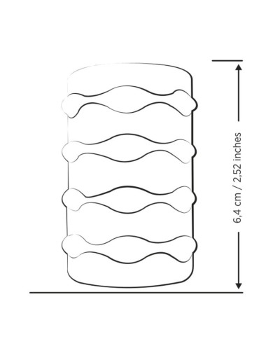 ROMP - MOSH TRANSPARENTER MÄNNERMASTURBATOR MIT 6 CM WENDBARER HÜLLE