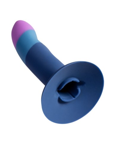 ROMP - PICCOLO SILIKONDILDO MIT DREIFARBIGEM SAUGAUFFANG 14 CM