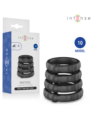 INTENSE - MICHIEL SET MIT 4 PENISRINGEN MODELL 10