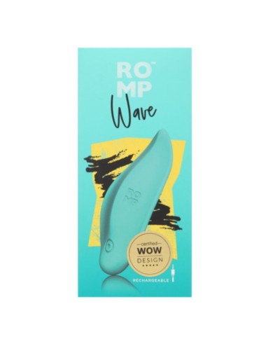 ROMP - WELLENVIBRATOR KLITORISSTIMULATOR, ERGONOMISCHE FORM, AQUAGRÜN
