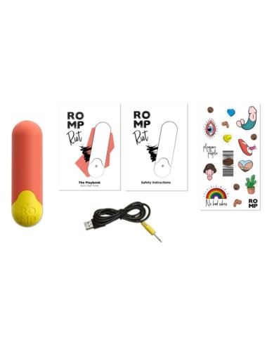 ROMP - RIOT MULTIFUNKTIONS-VIBRATIONSKUGEL ORANGE + GELB