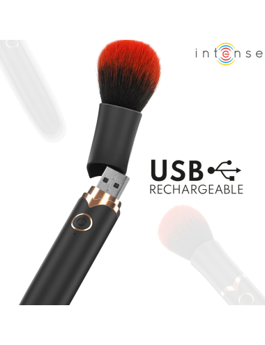 INTENSE - EMILIA HEIZBÜRSTE MIT VIBRATIONSFUNKTION, 16 CM