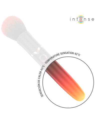 INTENSE - EMILIA HEIZBÜRSTE MIT VIBRATIONSFUNKTION, 16 CM