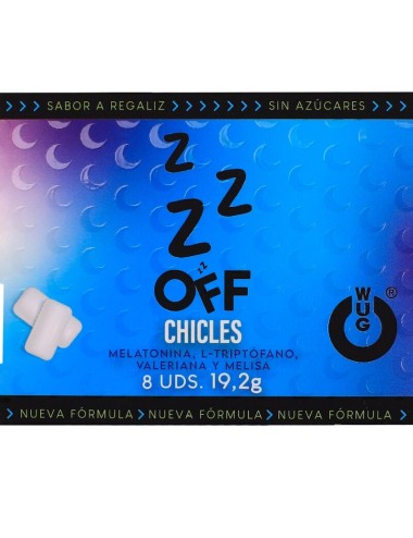 WUG OFF – Funktionelles Melatonin & Baldrian-Lakritz-Kaugummi
