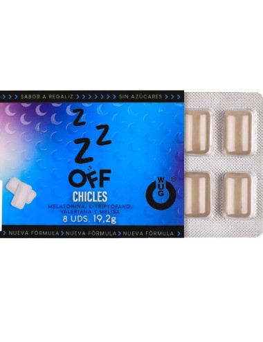 WUG OFF – Funktionelles Melatonin & Baldrian-Lakritz-Kaugummi